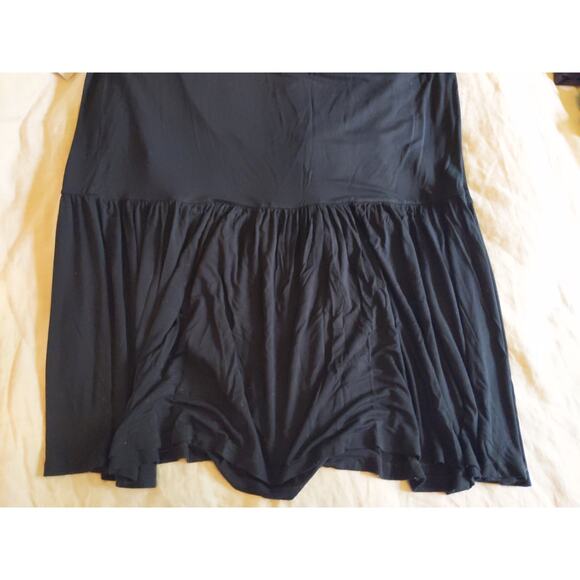 BANANA REPUBLIC Black Tiered Dress Tank Sleeveless Modal Soft Size L Large - Picture 7 of 8